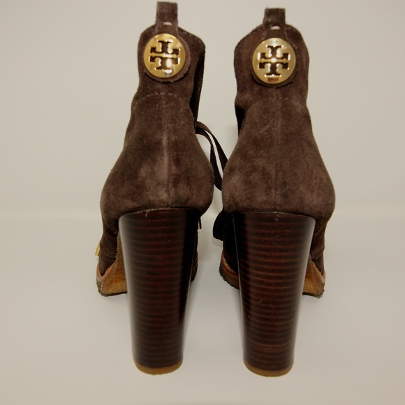 Tory Burch Ankle Suede Bootie Rubber Sole 9.5 - Picture 8 of 8